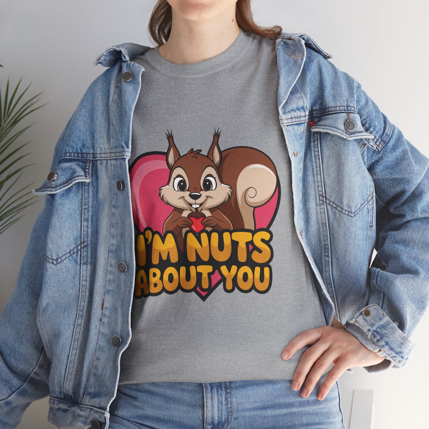 I’m Nuts About You Shirt, Funny Valentine Shirt, Squirrel Love T Shirt, Cute Animal Pun Tee, Valentine Gift For Him Her