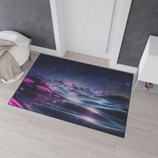 Floor Mat - Galactic Ocean and Night Sky Design