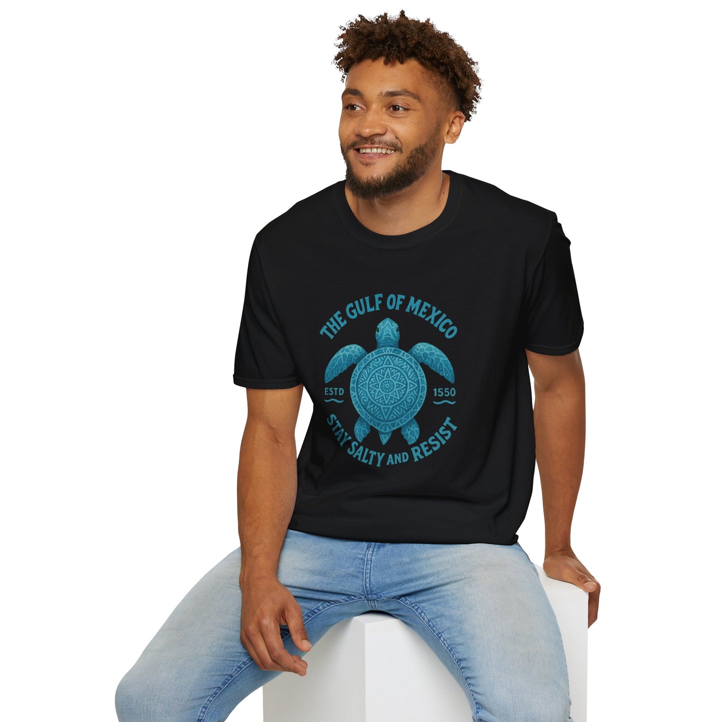 Gulf of Mexico Watercolor Sea Turtle T-Shirt - Ocean Wildlife Tee - Nature Lover Gift - Summer Beach Top - Coastal Art Graphic Tee