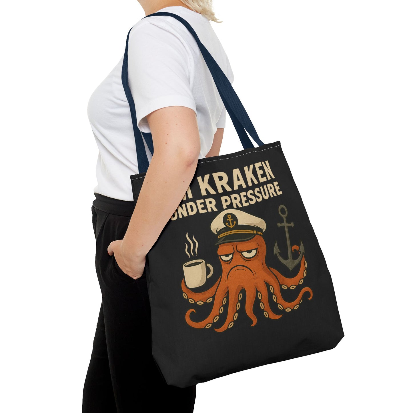 Stressed Octopus Tote Bag Nautical Bag Beach Tote Ocean Reusable Bag Seaside