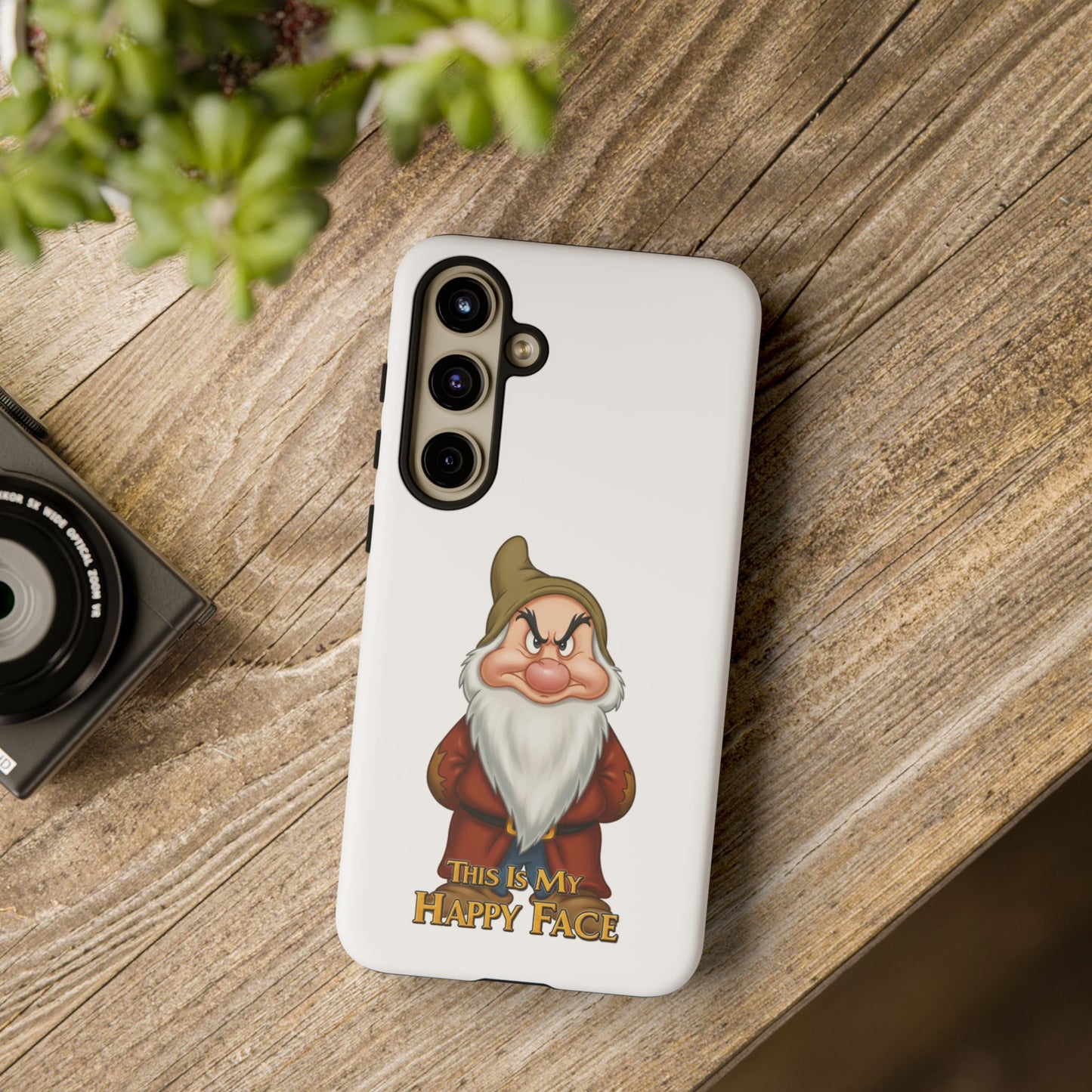 Samsung Phone Case - Grumpy Dwarf 'This is My Happy Face'