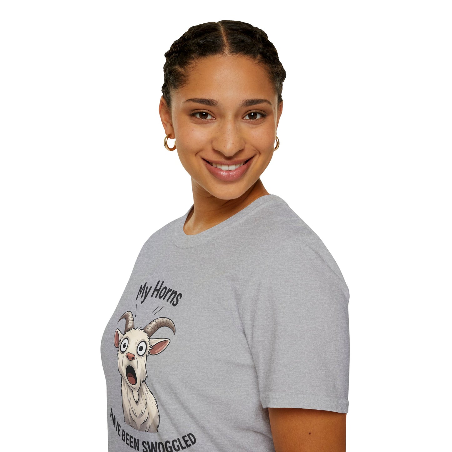 Funny Goat Shirt, Hornswoggled Shirt, My Horns Have Been Swoggled, Goat Pun T Shirt, Animal Humor Tee, Silly Wordplay Shirt