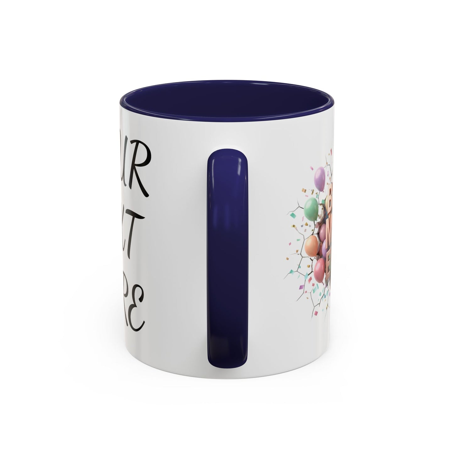 Personalized Mom Mug, Best Mom Ever Gift, Custom Name Coffee Cup, 3D Balloon Design, Mothers Day Gift, New Mom Gift 2025, Custom Mug