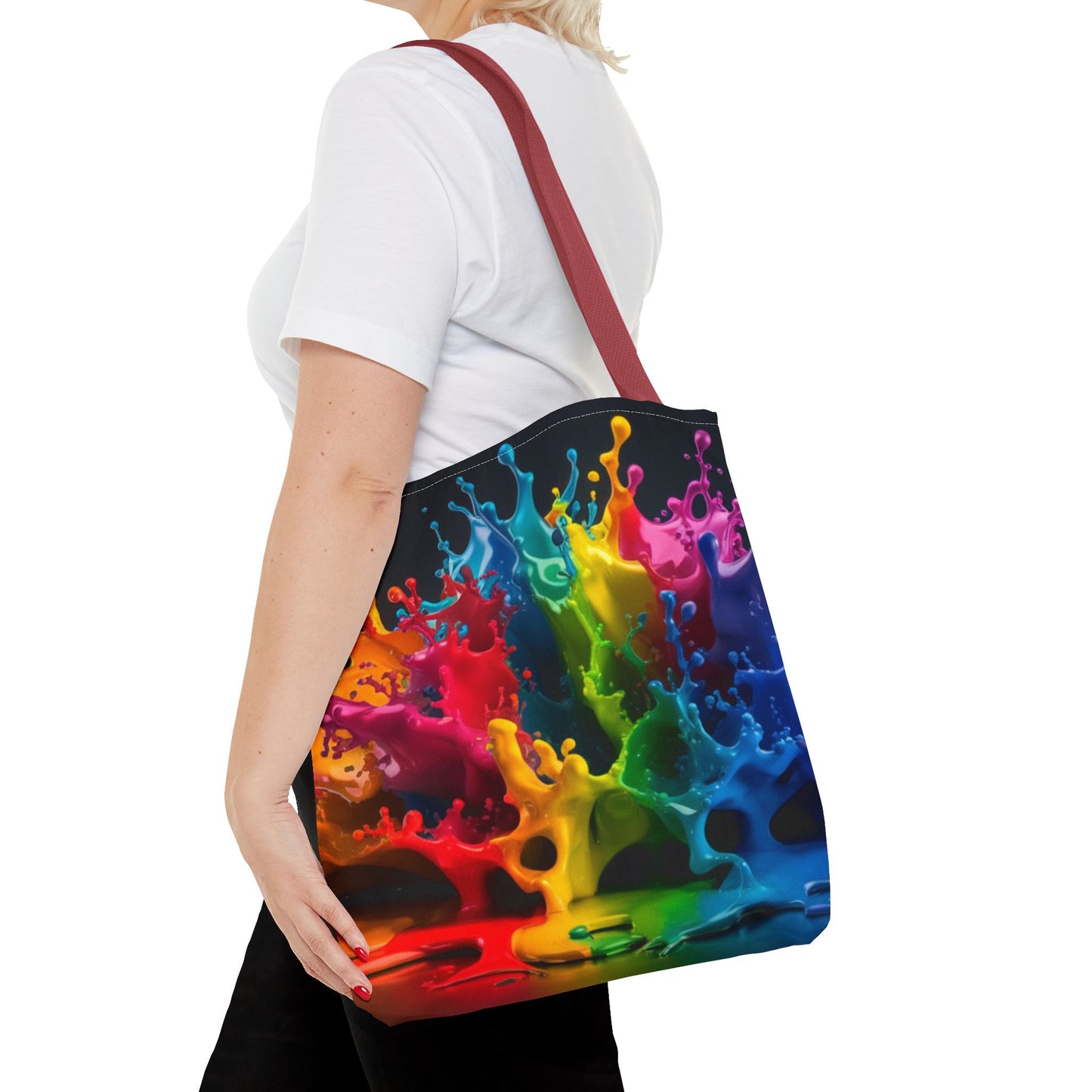 Colorful Splash Tote Bag - Vibrant Art for Every Occasion