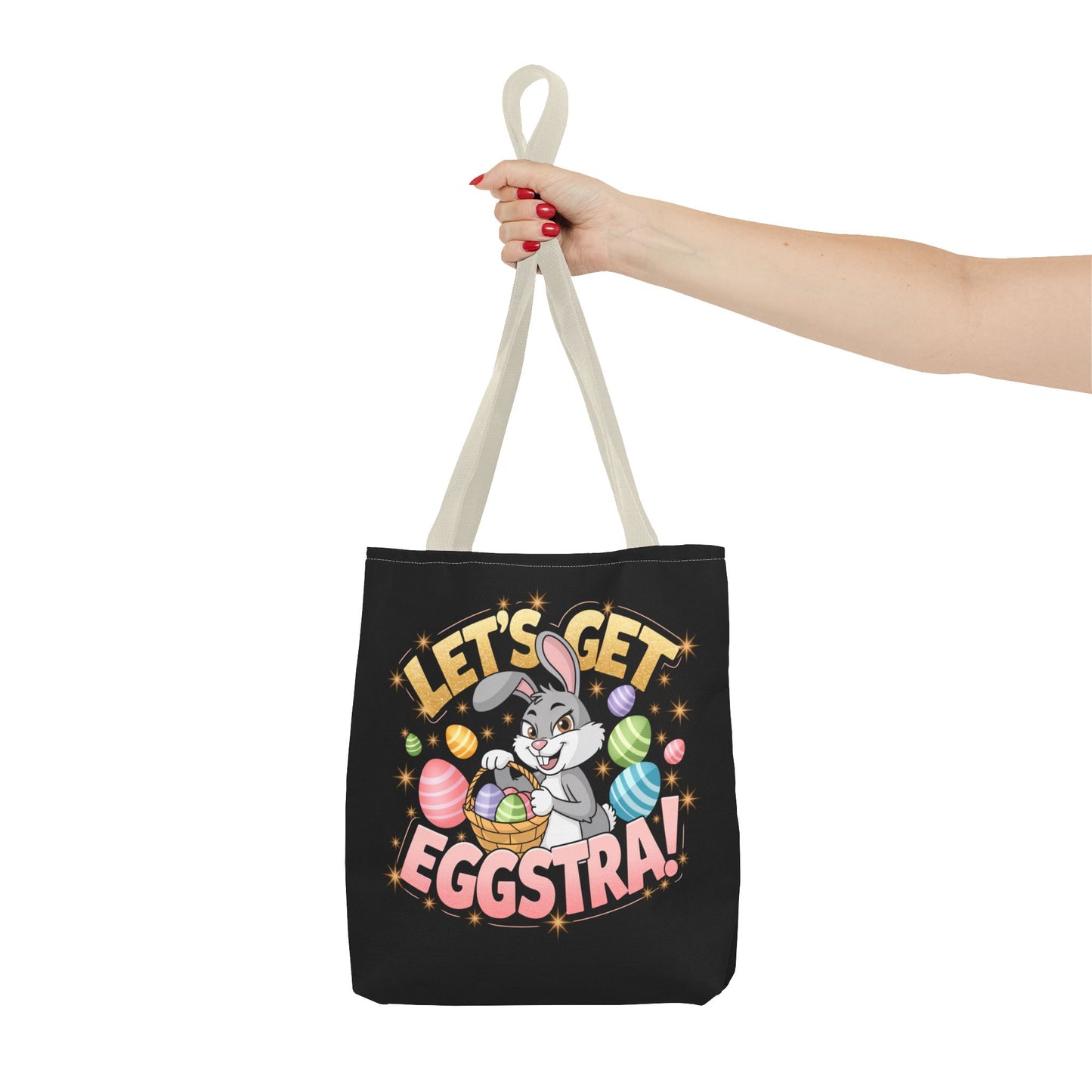 Easter Bunny Tote Bag - 'Leg's Get Eggstra'