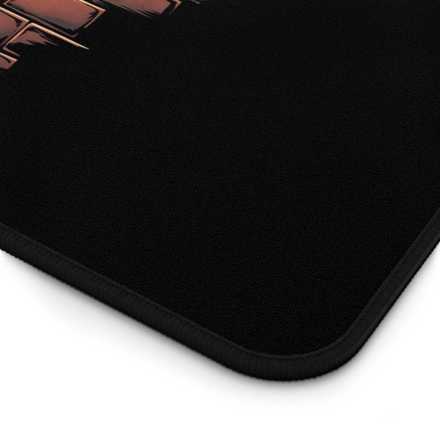 Desk Mat Green Fist Smashing Through Wall Fun Design Comic Book Mouse Pad for Geeks