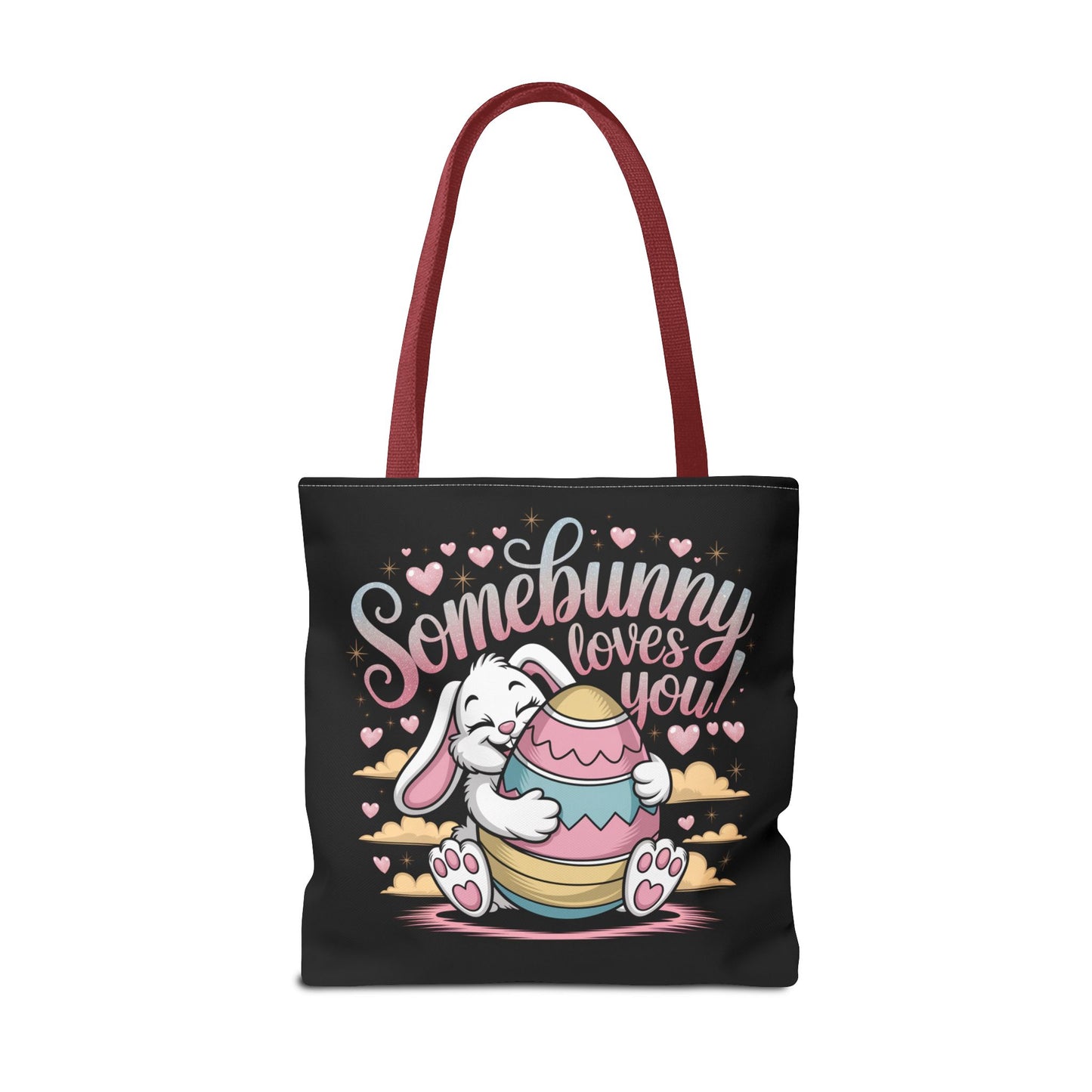 Easter Bunny Tote Bag Somebunny Loves You Easter Bag Bunny