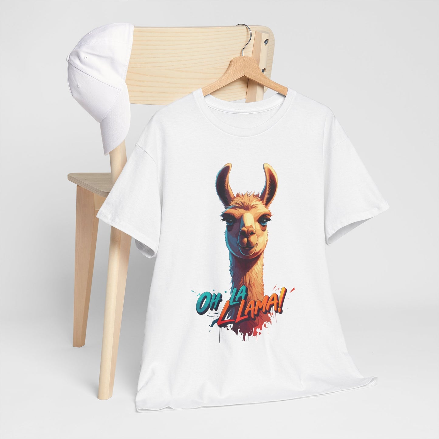 Oh la Llama Graphic Tee | Fun Llama T-Shirt, Cute Animal Lover Shirt, Llama Lover Gift, Quirky Party Tee, Trending Llama Fashion