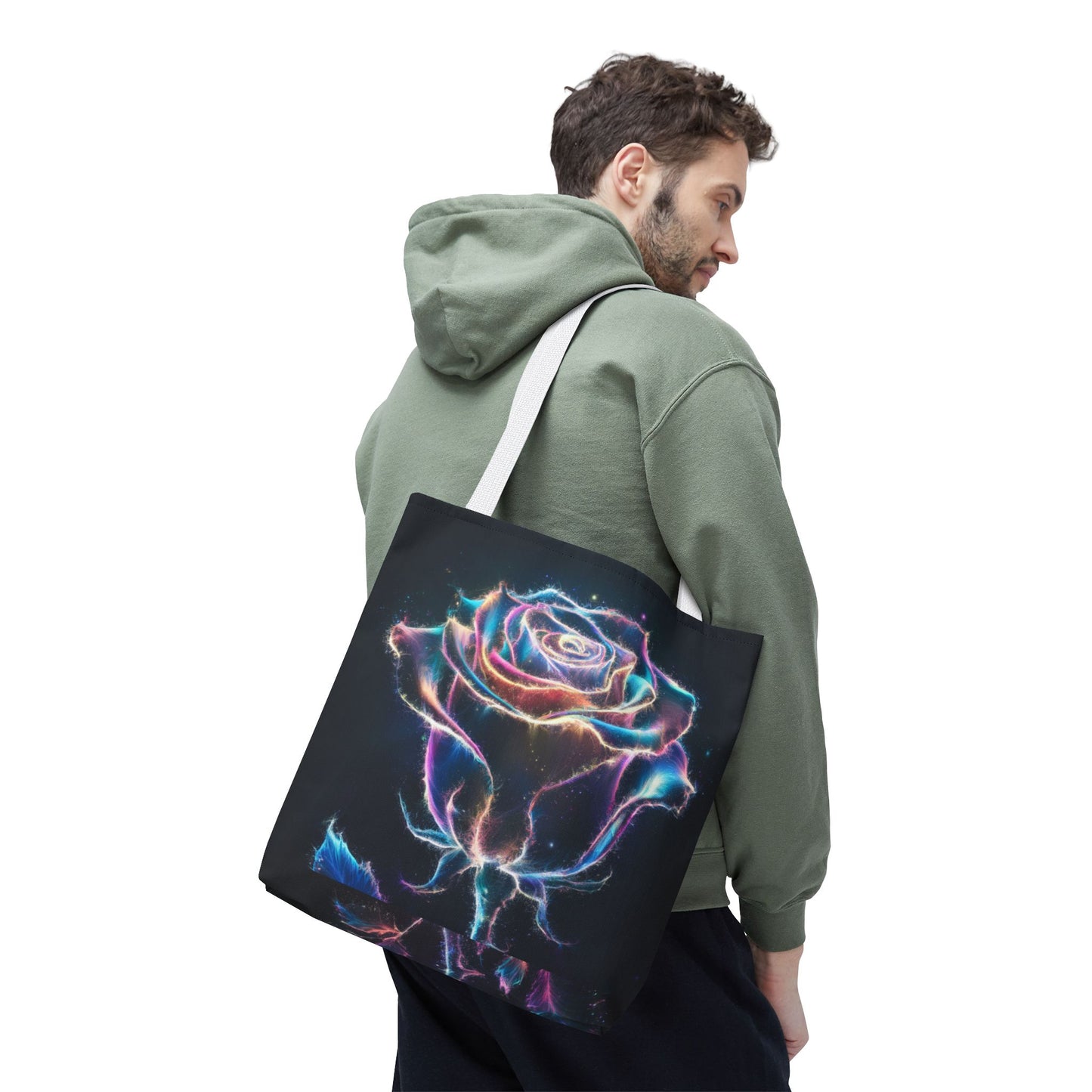 Glowing Rose Tote Bag