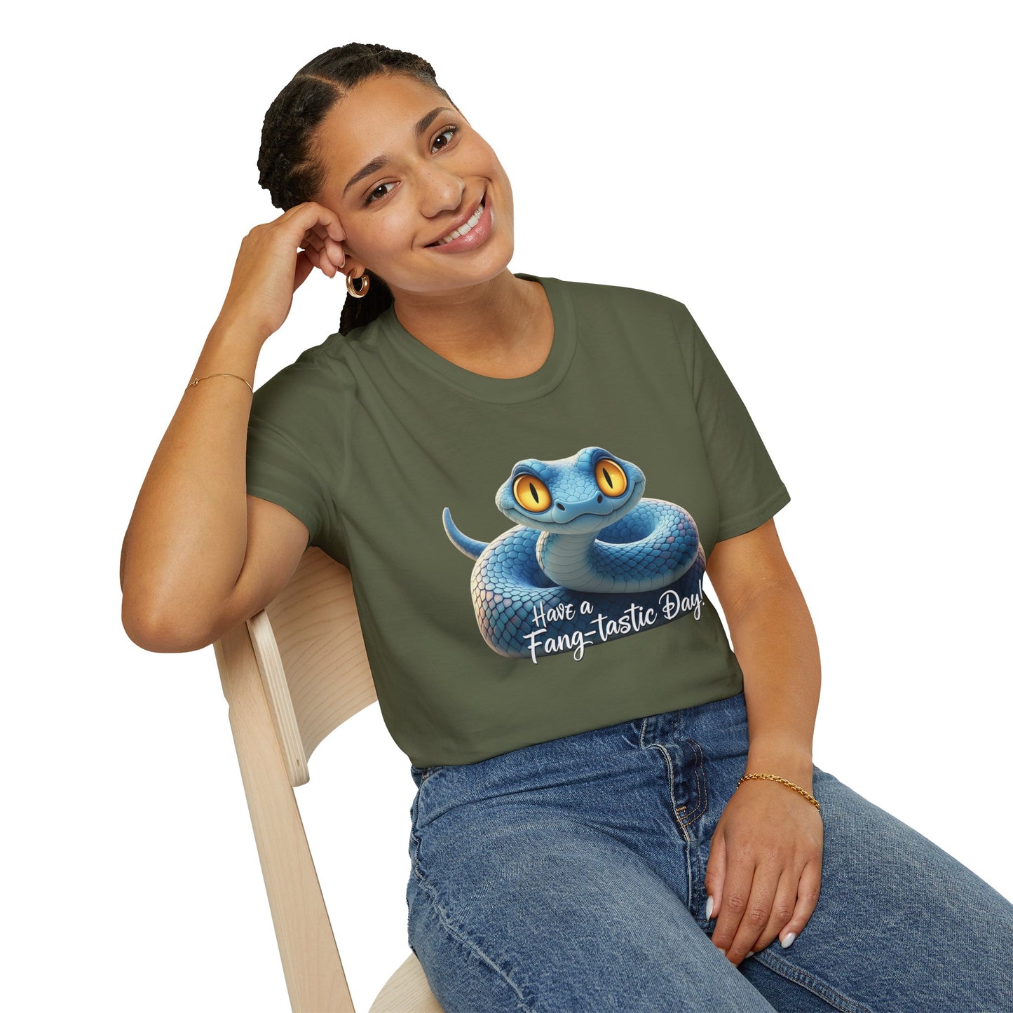 Have A Fang-tastic Day Snake T-Shirt, Funny Reptile Tee, Cute Snake Lover Gift, Animal Pun Shirt, Humor Top For Her Or Him