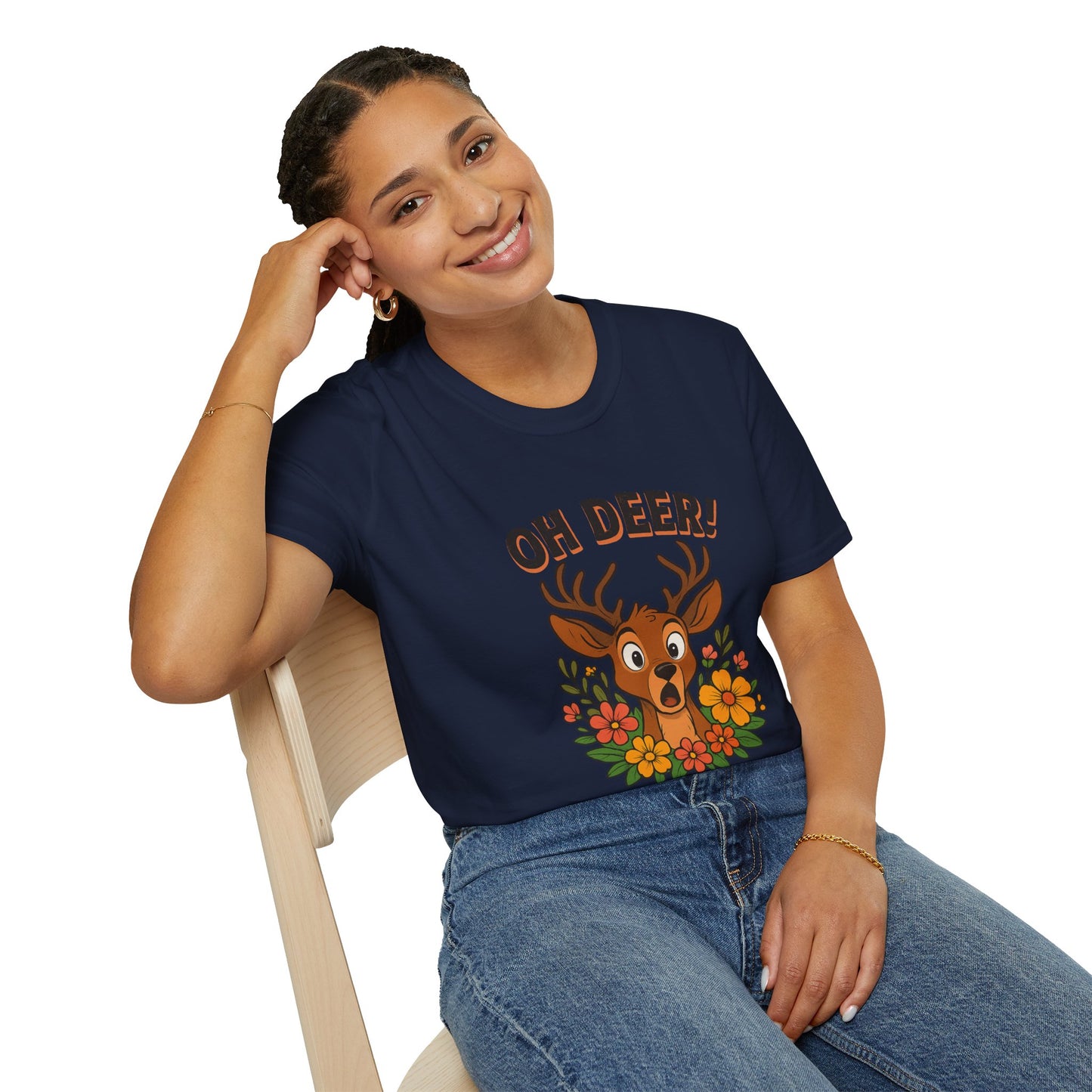 Oh Deer T-Shirt Animal Apparel Wildlife shirt Deer Tee Gift for Animal Lovers