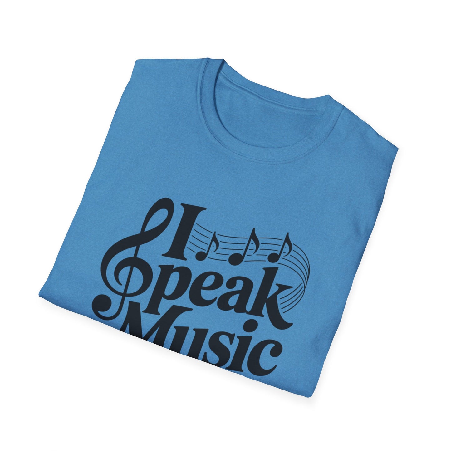 I Speak Music Shirt | Funny Music Lover T-Shirt | Gift for Musicians, Choir, Band Teachers & Music Students | Treble Clef Graphic Tee