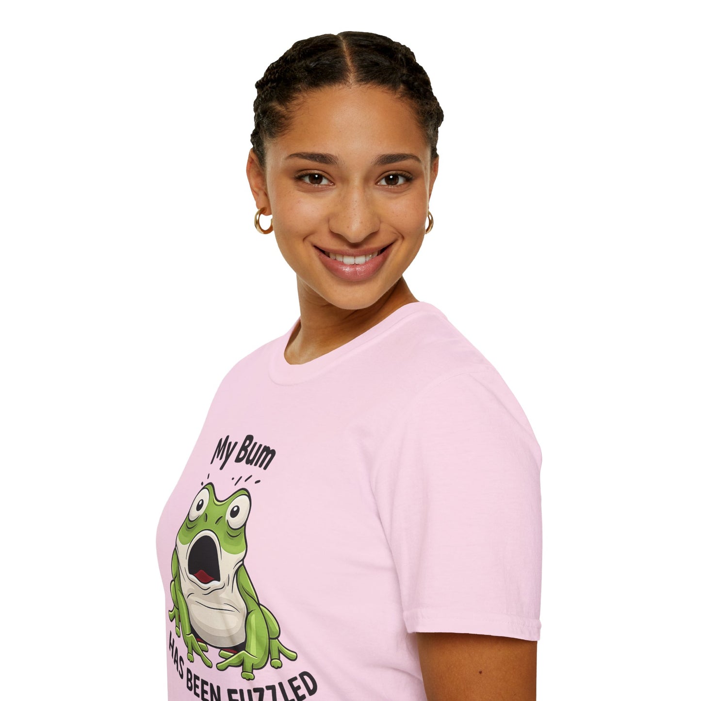 My Bum Has Been Fuzzled Shirt, Bumfuzzled Word Play Tee, Funny Frog T Shirt, Cute Shocked Frog Graphic Tee, Silly Humor Gift