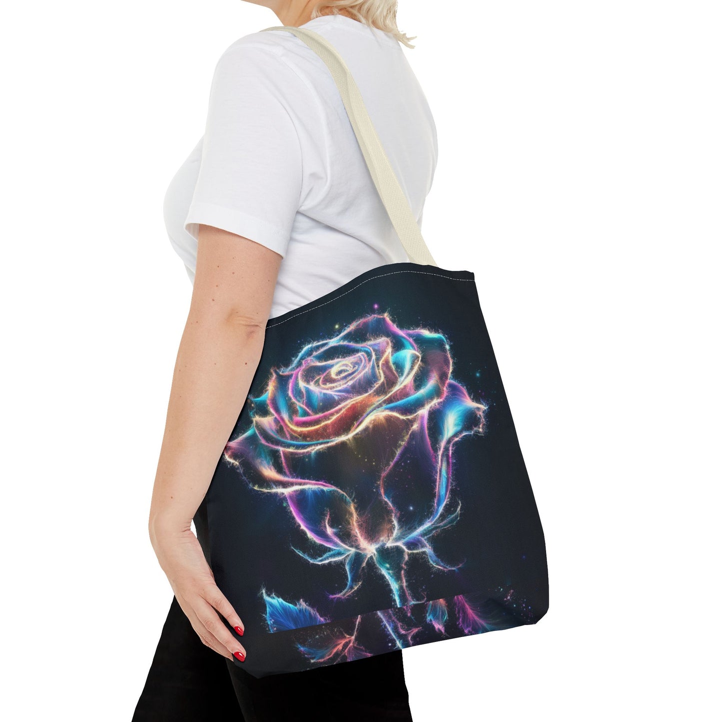 Glowing Rose Tote Bag