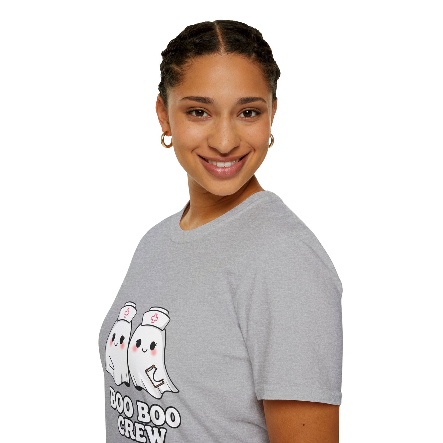 Boo Boo Crew Nurse Ghost Funny T-Shirt | Cute Medical Ghost Tee | EMT Nurse Gift | Halloween Medical Humor | Staff Crew Tee Shirt