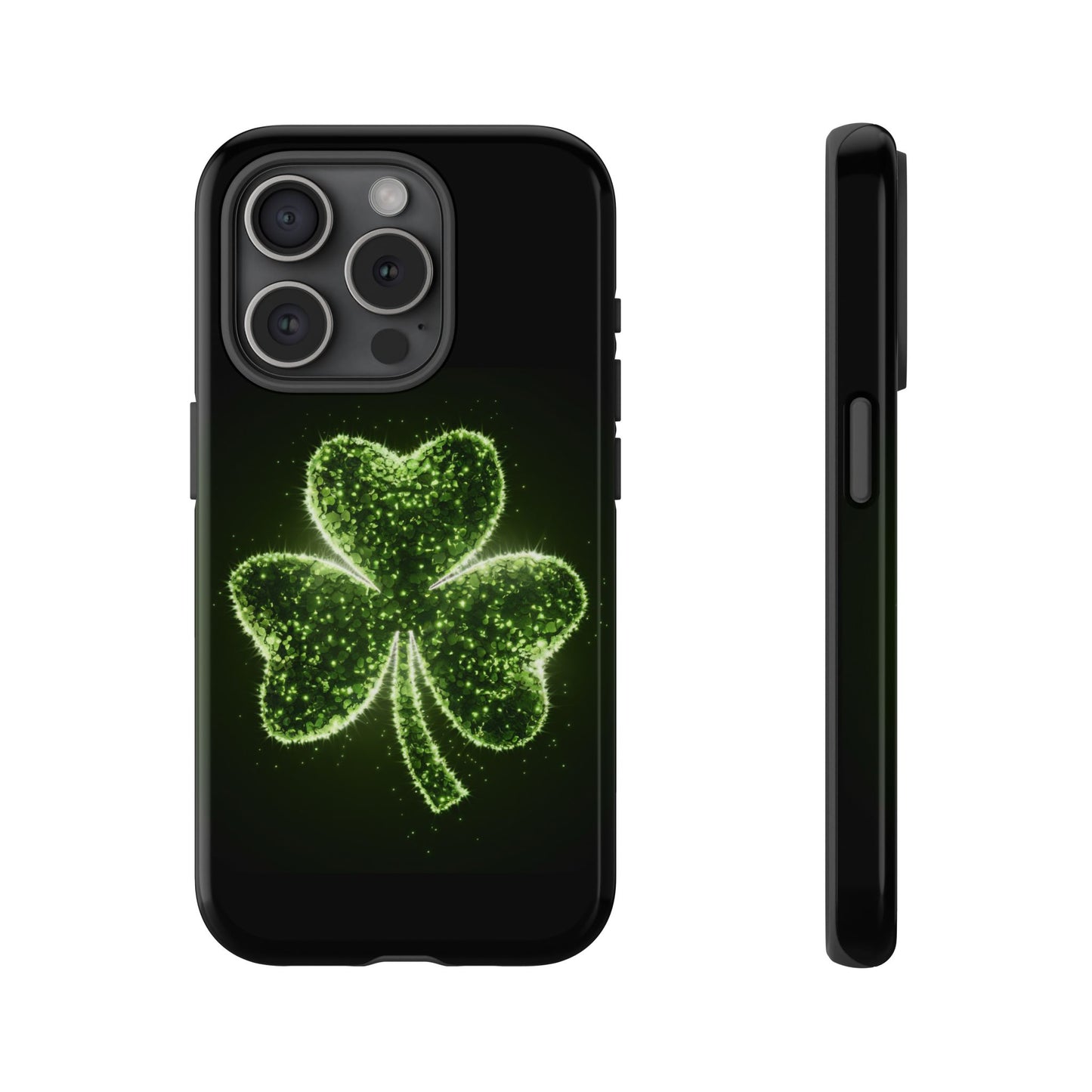 iPhone Tough Case - Shiny Shamrock Design