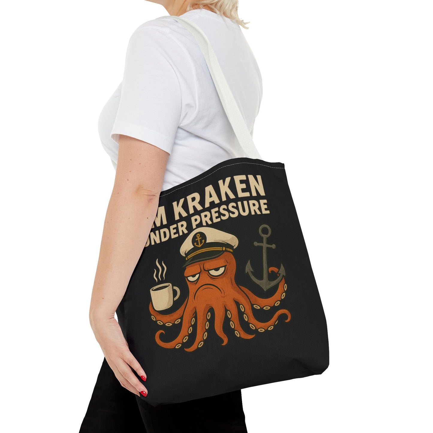 Stressed Octopus Tote Bag Nautical Bag Beach Tote Ocean Reusable Bag Seaside