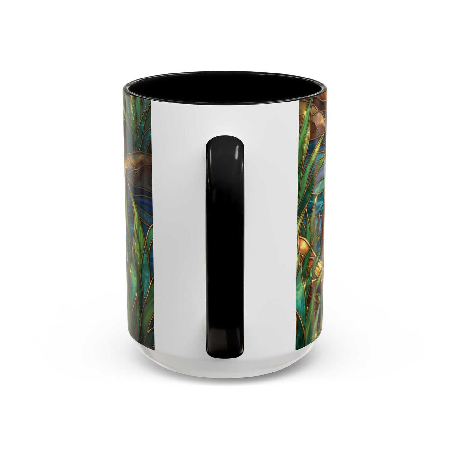 Capybara Coffee Mug, Stained Glass Capybara Mug, Cute Animal Art Mug, Nature Lover Gift, Unique Ceramic Coffee Cup, 11oz 15oz Wildlife Mug