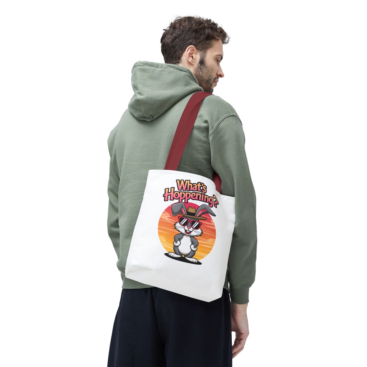 Bunny Tote Bag - 'What's Hoppening'
