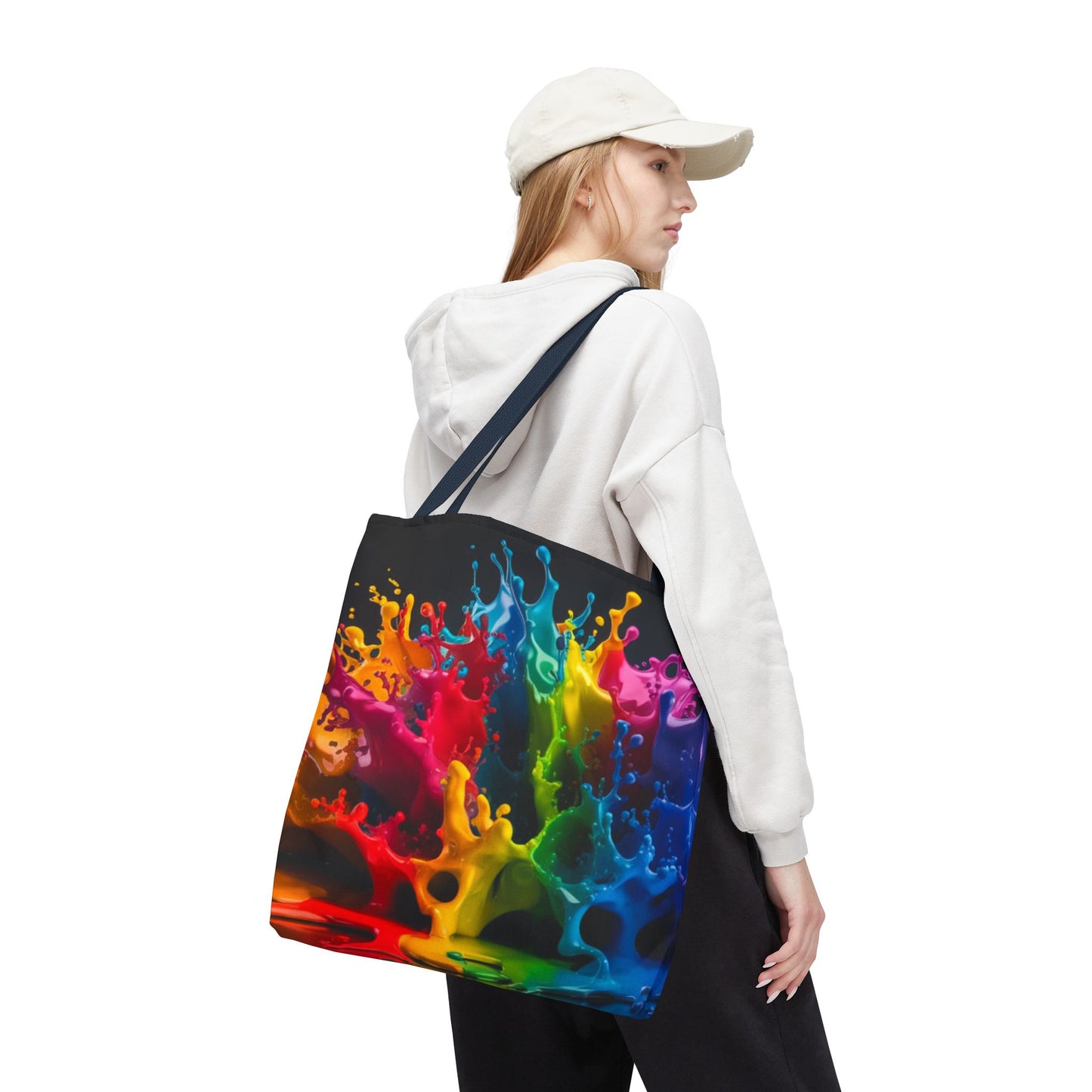 Colorful Splash Tote Bag - Vibrant Art for Every Occasion