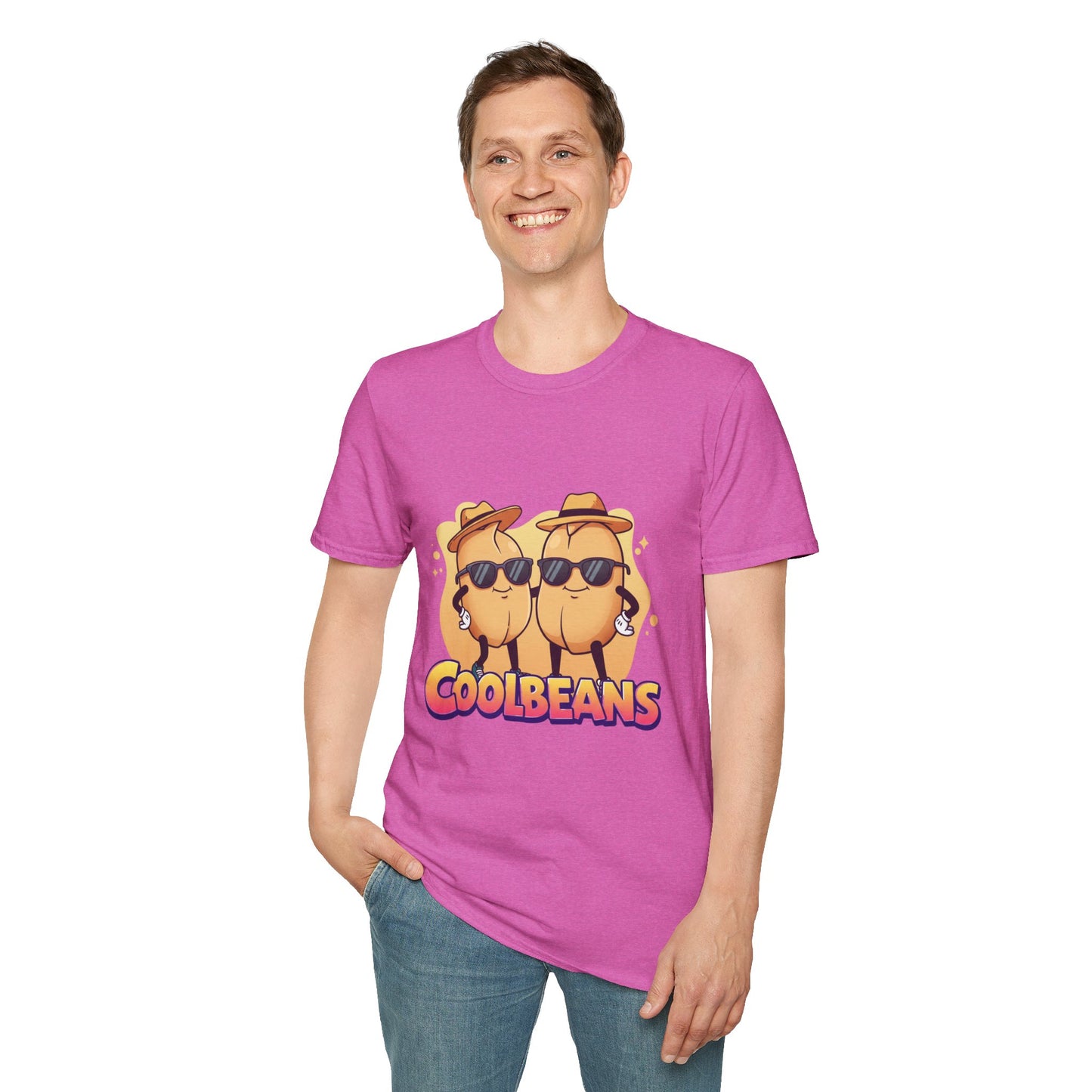 Cool Beans T-Shirt - Two Cooler-Than-Cool Beans With Sunglasses, Quirky Food-Pun Gift Tee for Him, Her or Besties - Perfect Humor and Style