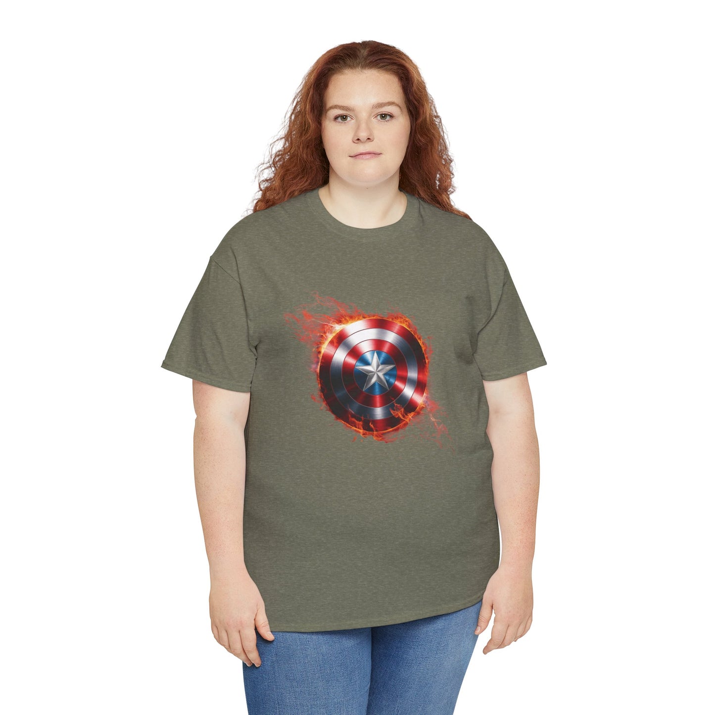 Captain America Flame Tee