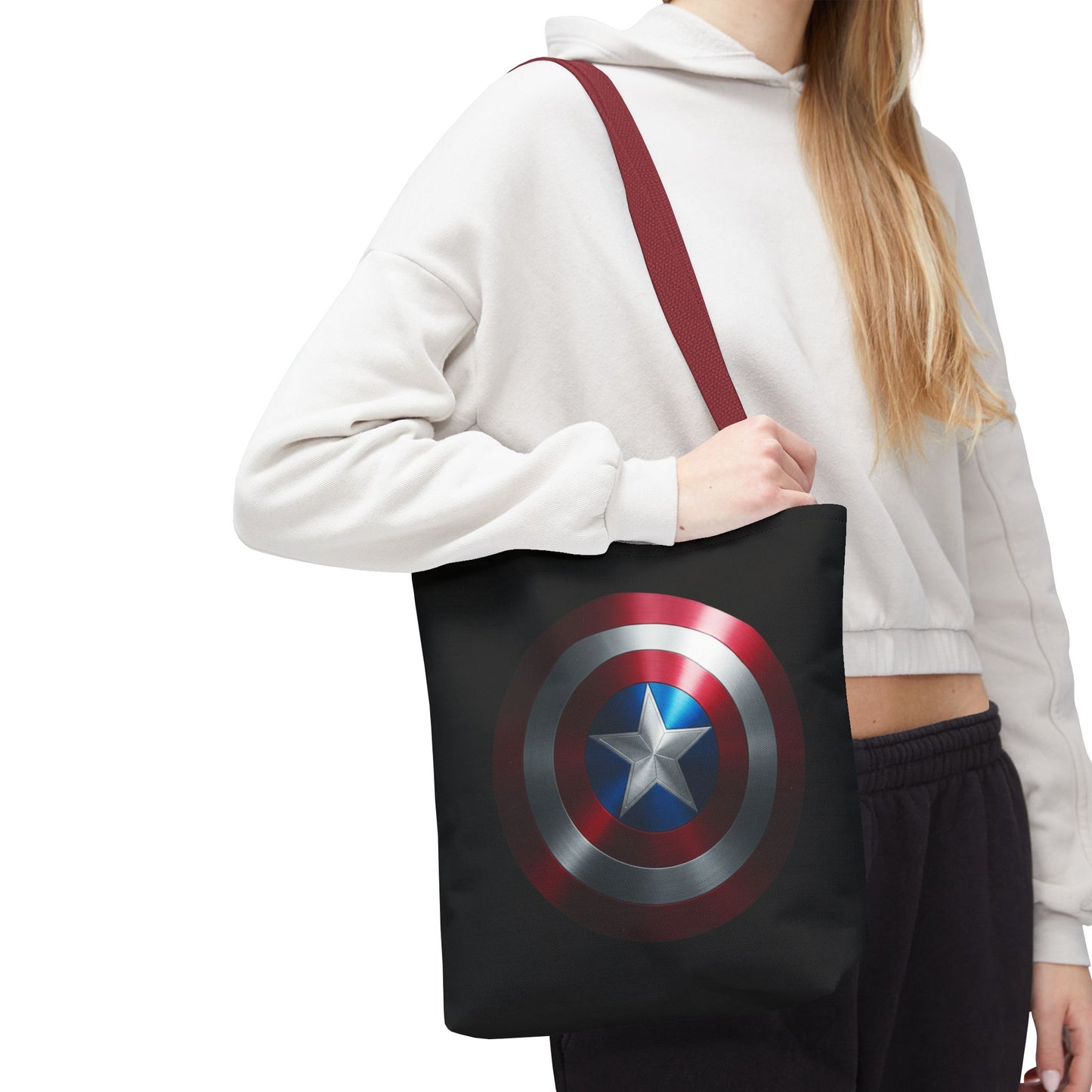 Heroic Shield Tote Bag - Stylish Marvel-Inspired Carryall for Fans