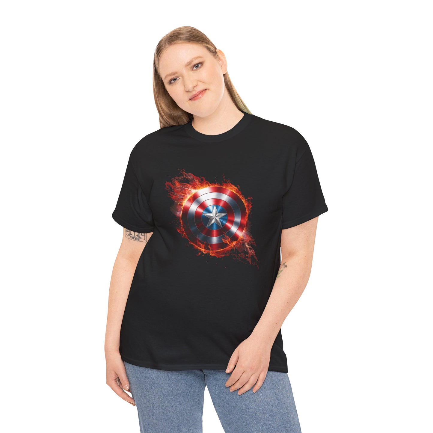 Captain America Flame Tee