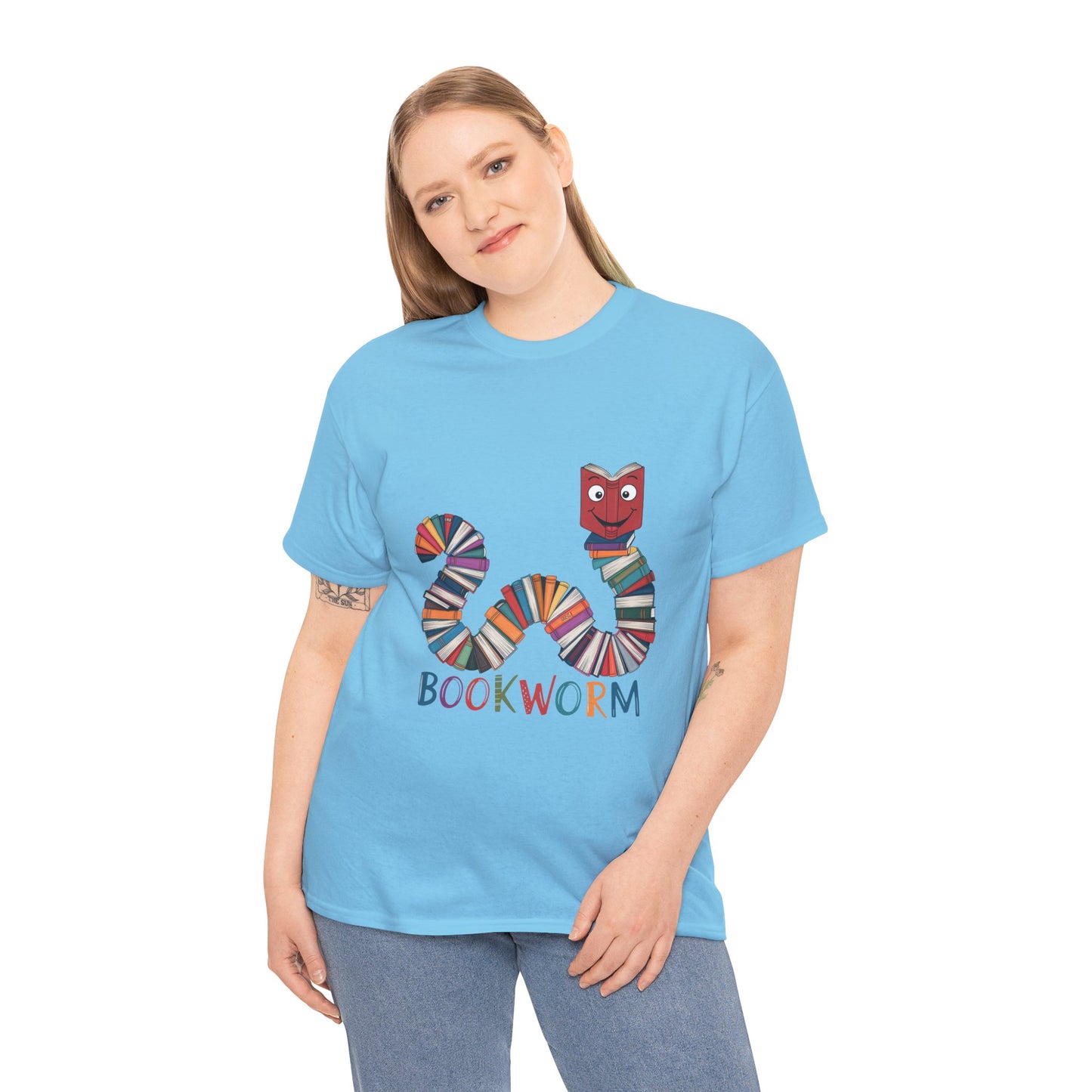 Cute Bookworm Shirt – Funny Reading Lover Tee – Teacher Gift – Kids Book Tee – Unisex Book Nerd Shirt – Book Club Graphic T-Shirt