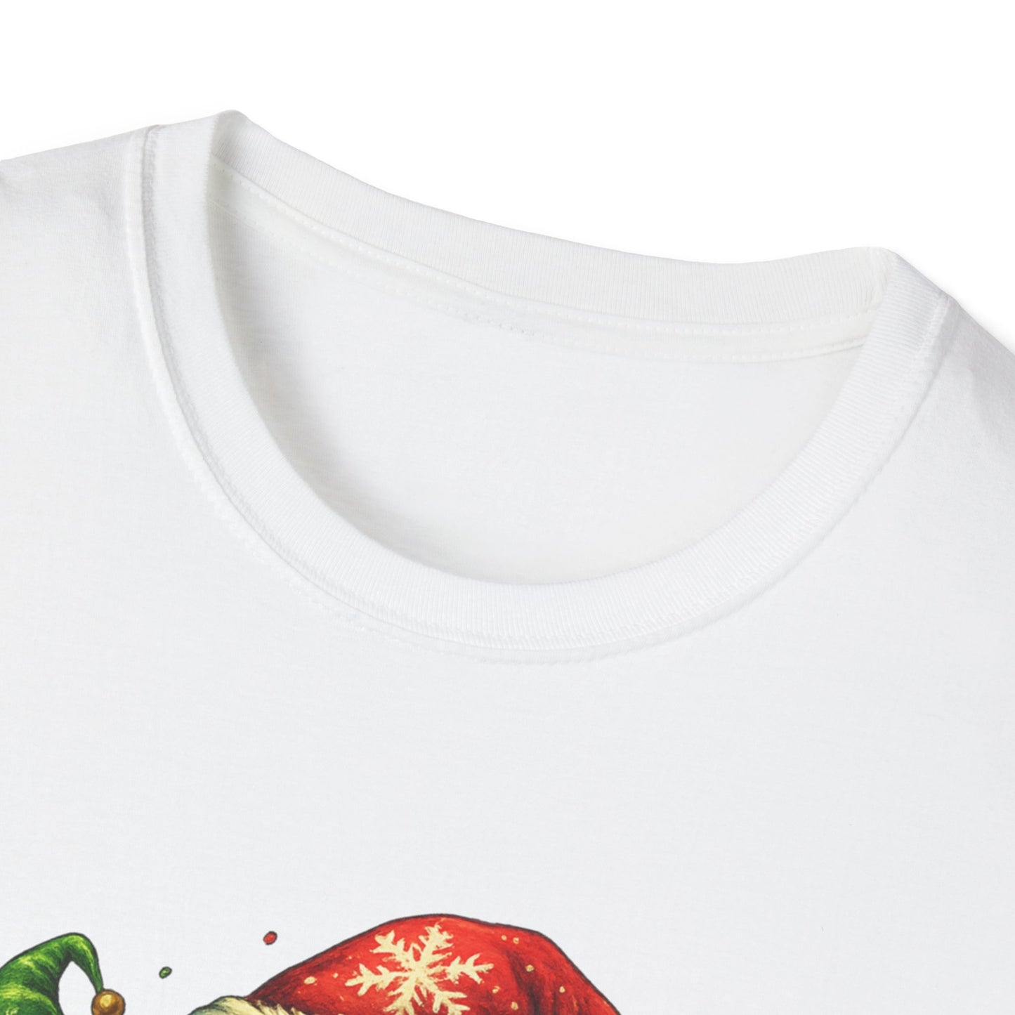 Christmas Music Shirt, Treble Clef Santa Hat Tee, Music Notes Elf Hats Christmas Shirt, Holiday Music Lover Gift, Funny Music Teacher Tee