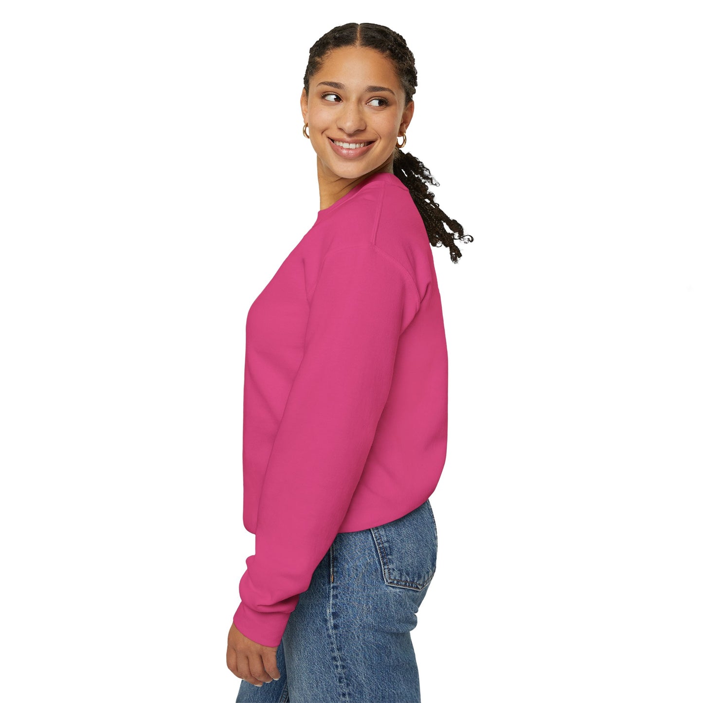 Blue Pink Gradient Snowflake Sweatshirt, Winter Aesthetic Pullover, Cozy Christmas Crewneck, Festive Holiday Sweater Gift for Her or Him