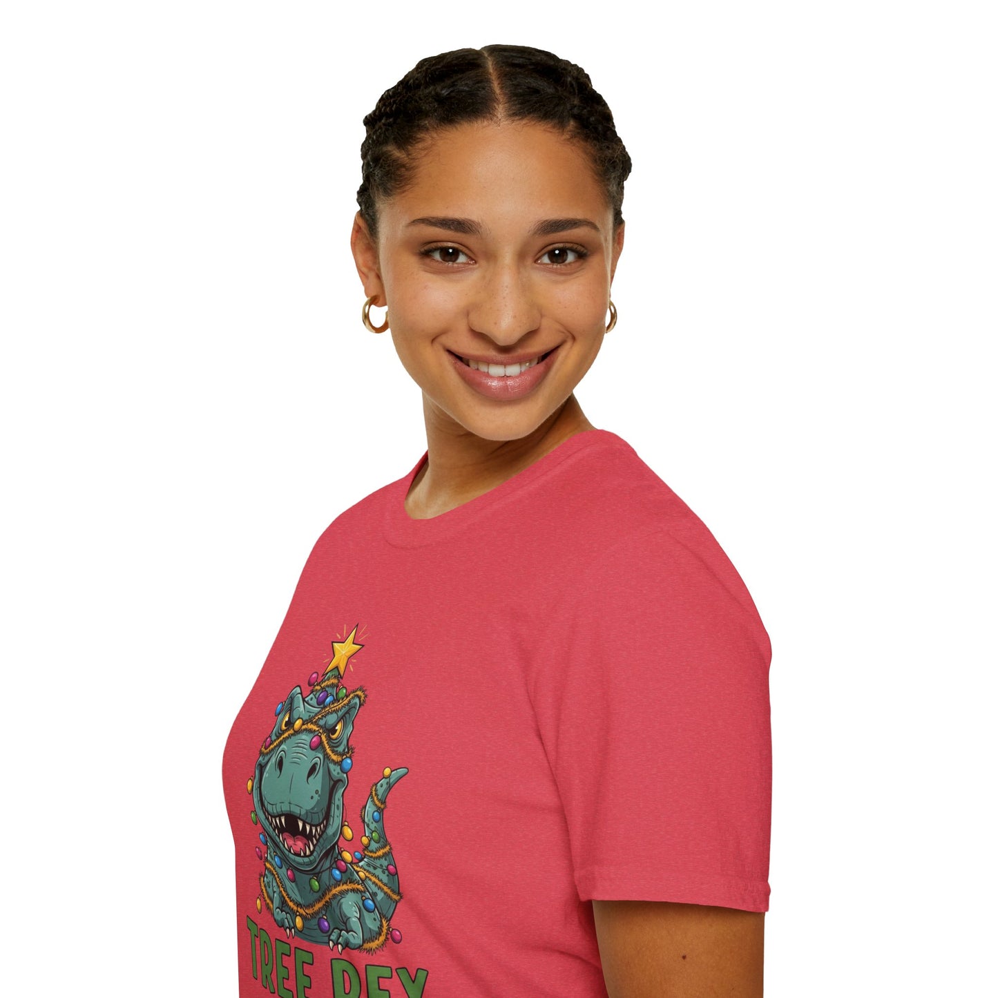 Tree Rex T-Shirt, Dinosaur Christmas Tee, Funny Holiday Dino Shirt, Tree Rex Dinosaur Xmas Graphic Tee, Cute Winter Gift Tee