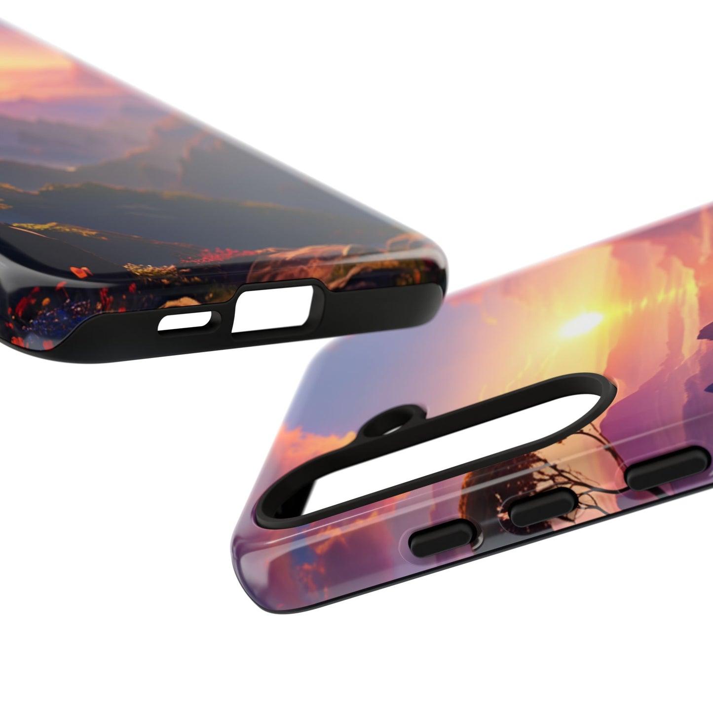 Samsung Tough Case Sunset Landscape Illustration