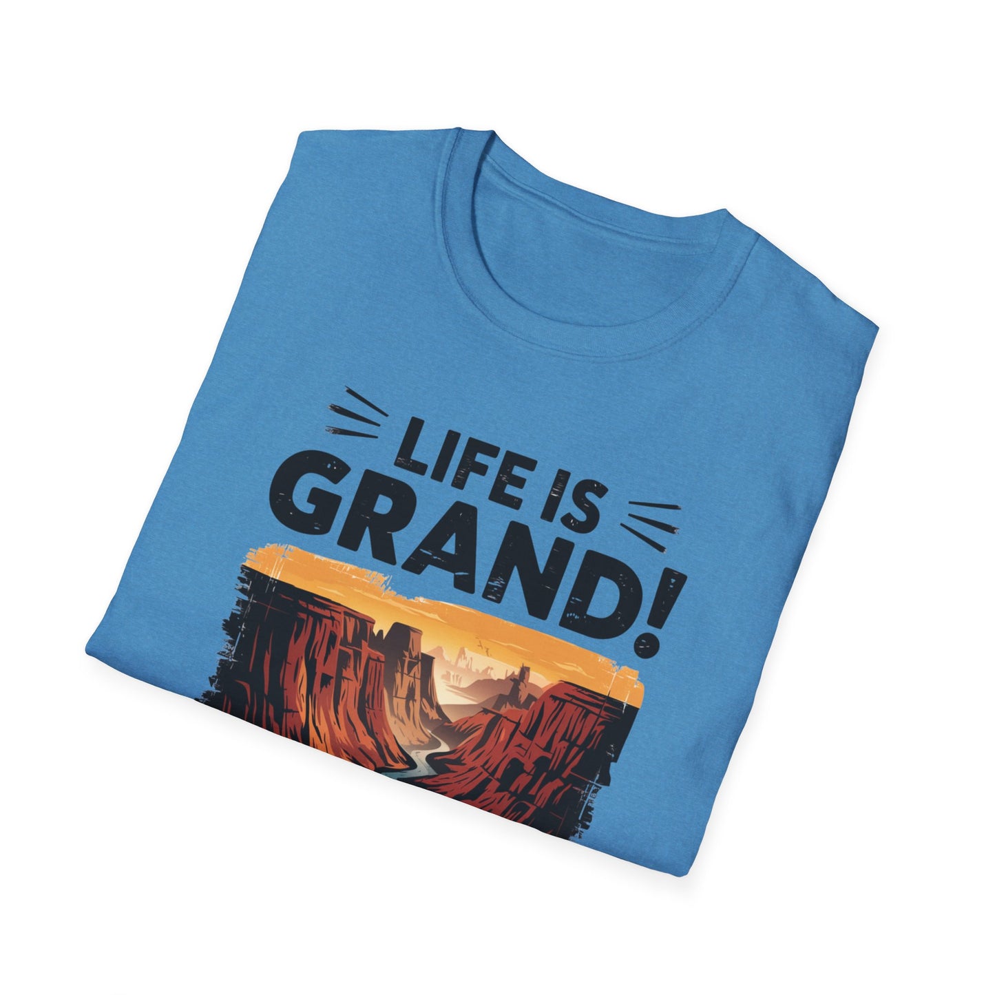 Life is Grand T-Shirt – Grand Canyon Graphic Tee | Funny National Park Shirt | Arizona Souvenir | Unisex Hiking Travel Gift Tee