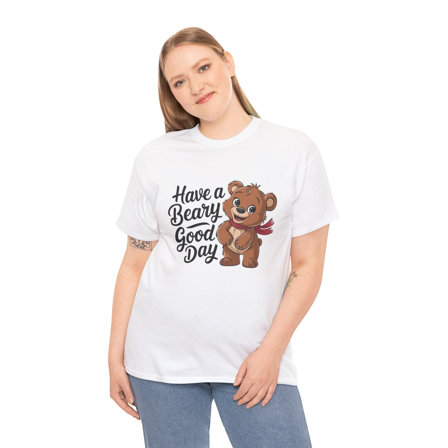 Bear Graphic Tee, Cute Bear Shirt, Funny Animal Tee, Bear Lover Gift, Casual Bear Top, Have a Beary Good Day Shirt