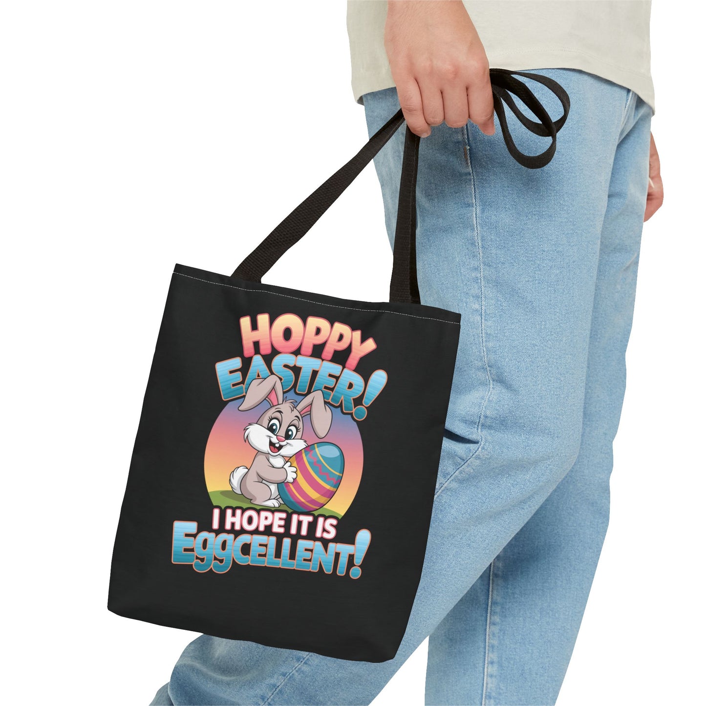 Happy Easter Tote Bag Eggcellent Bunny Design Easter Bag Easter Gift Easter Tote Accessory