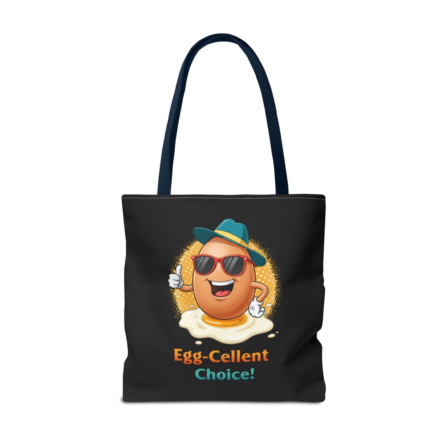 Tote Bag: Egg-Cellent Choice Thumbs Up Pun Design