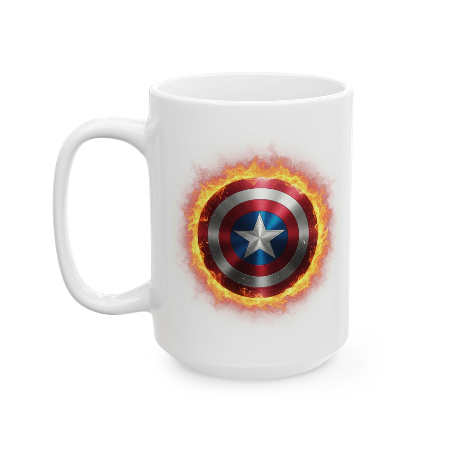 Captain America Shield Flame Mug