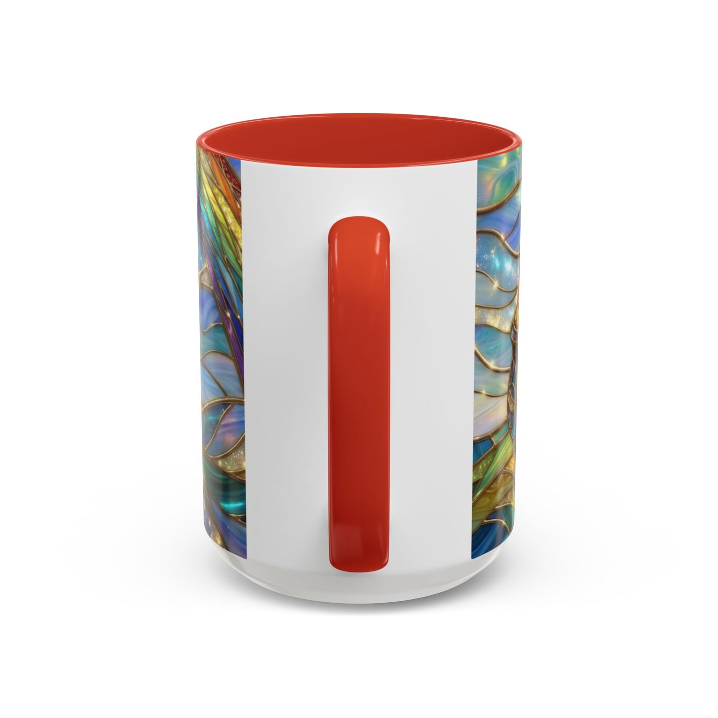 Stained Glass Rainbow Mug, Pot Of Gold Coffee Cup, St Patricks Day Gift, Magical Fantasy Tea Cup, Lucky Irish Leprechaun, Colorful Art
