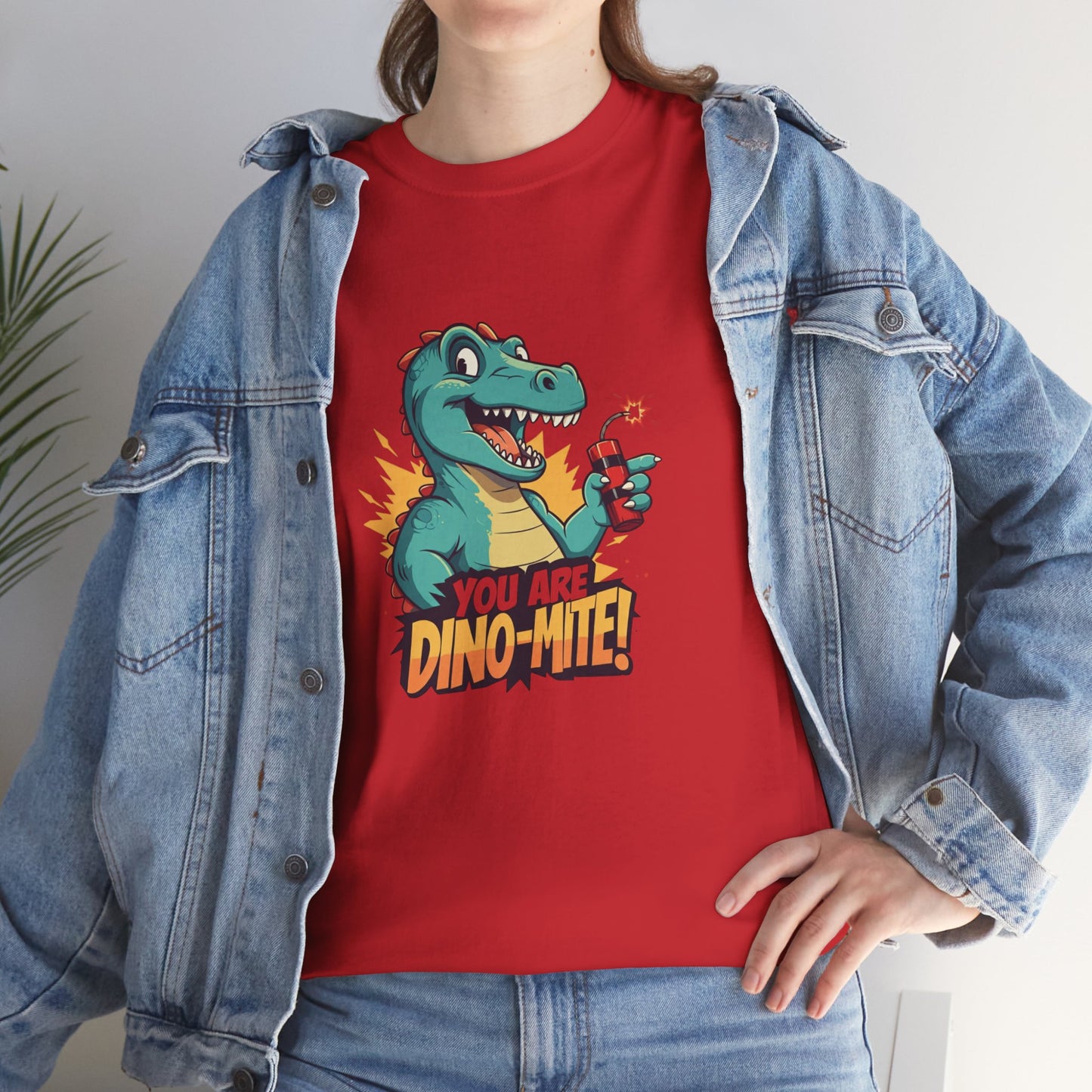 You Are Dino-Mite T-Shirt – Funny Dinosaur Graphic Tee | Cute T-Rex Shirt for Kids & Adults | Unisex Dino Lover Gift | Explosion Design