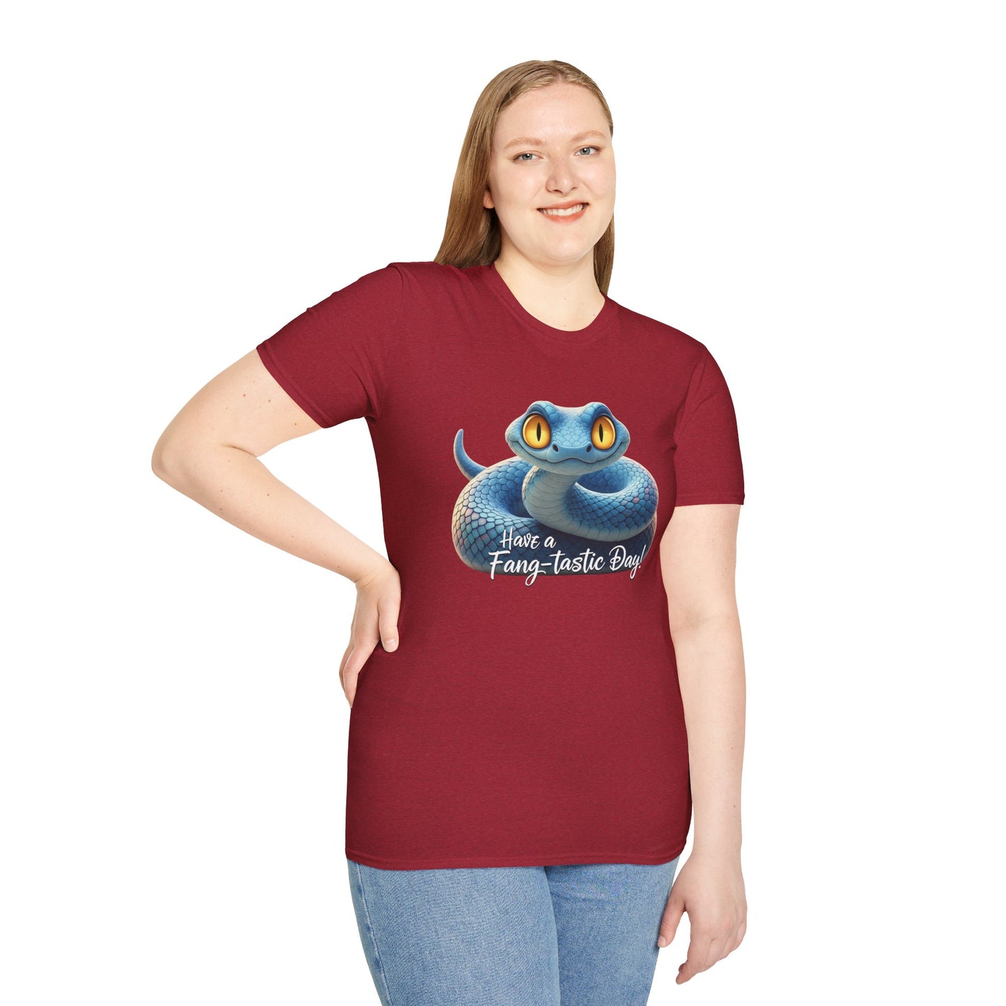 Have A Fang-tastic Day Snake T-Shirt, Funny Reptile Tee, Cute Snake Lover Gift, Animal Pun Shirt, Humor Top For Her Or Him