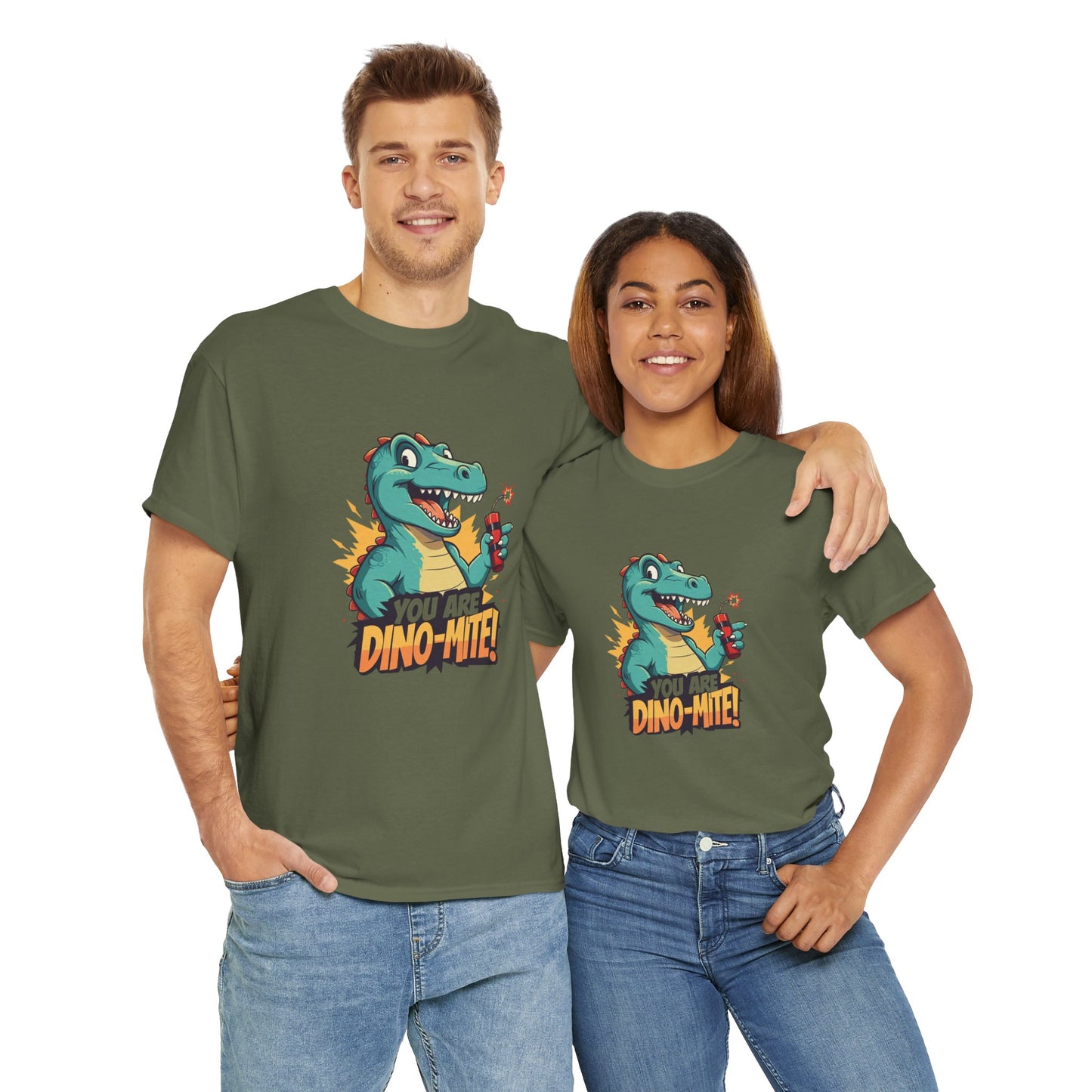 You Are Dino-Mite T-Shirt – Funny Dinosaur Graphic Tee | Cute T-Rex Shirt for Kids & Adults | Unisex Dino Lover Gift | Explosion Design