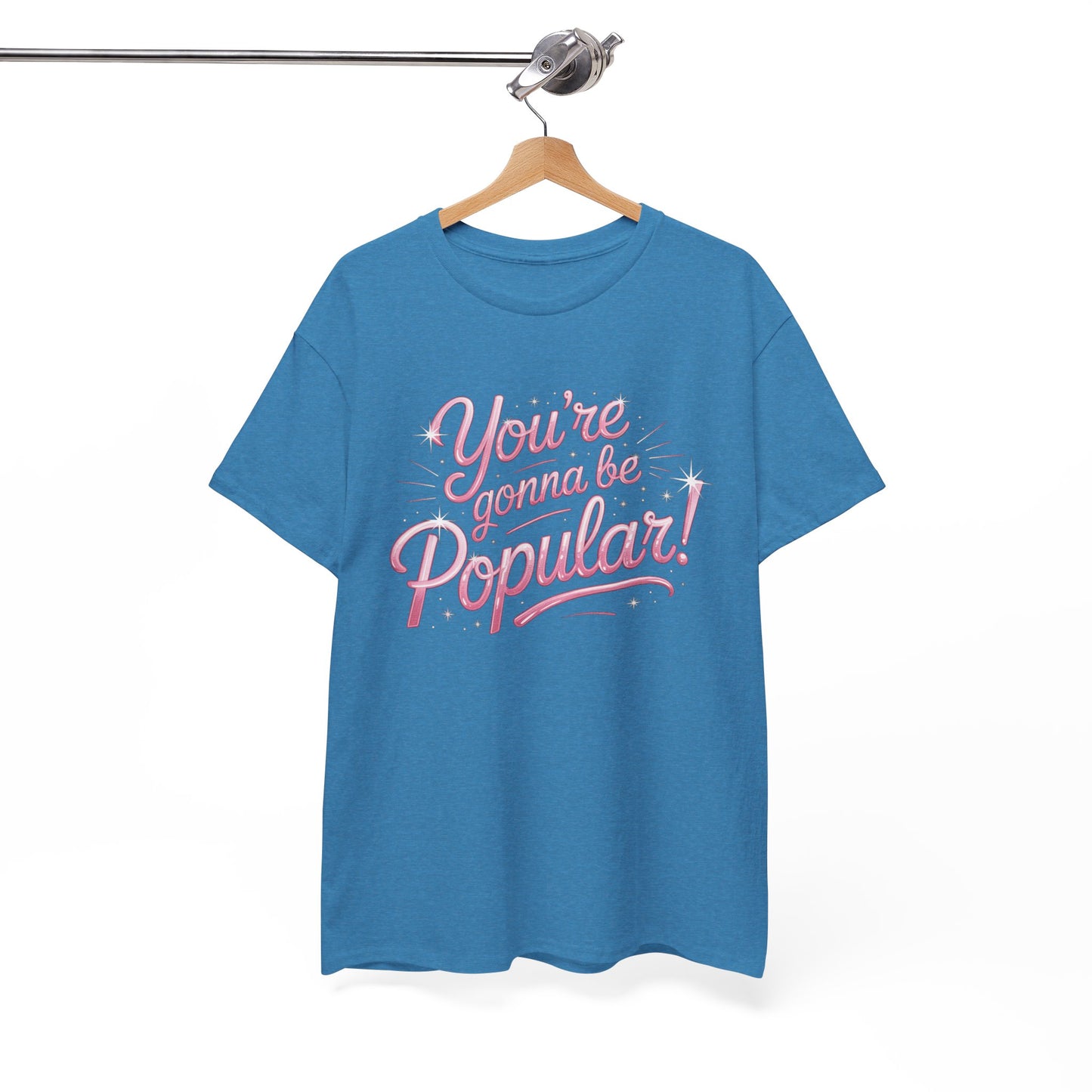 You’re Gonna Be Popular Wicked Musical Tee – Broadway Quote Shirt – Funny Retro Typography T-Shirt for Theatre Fans & Musical Lovers