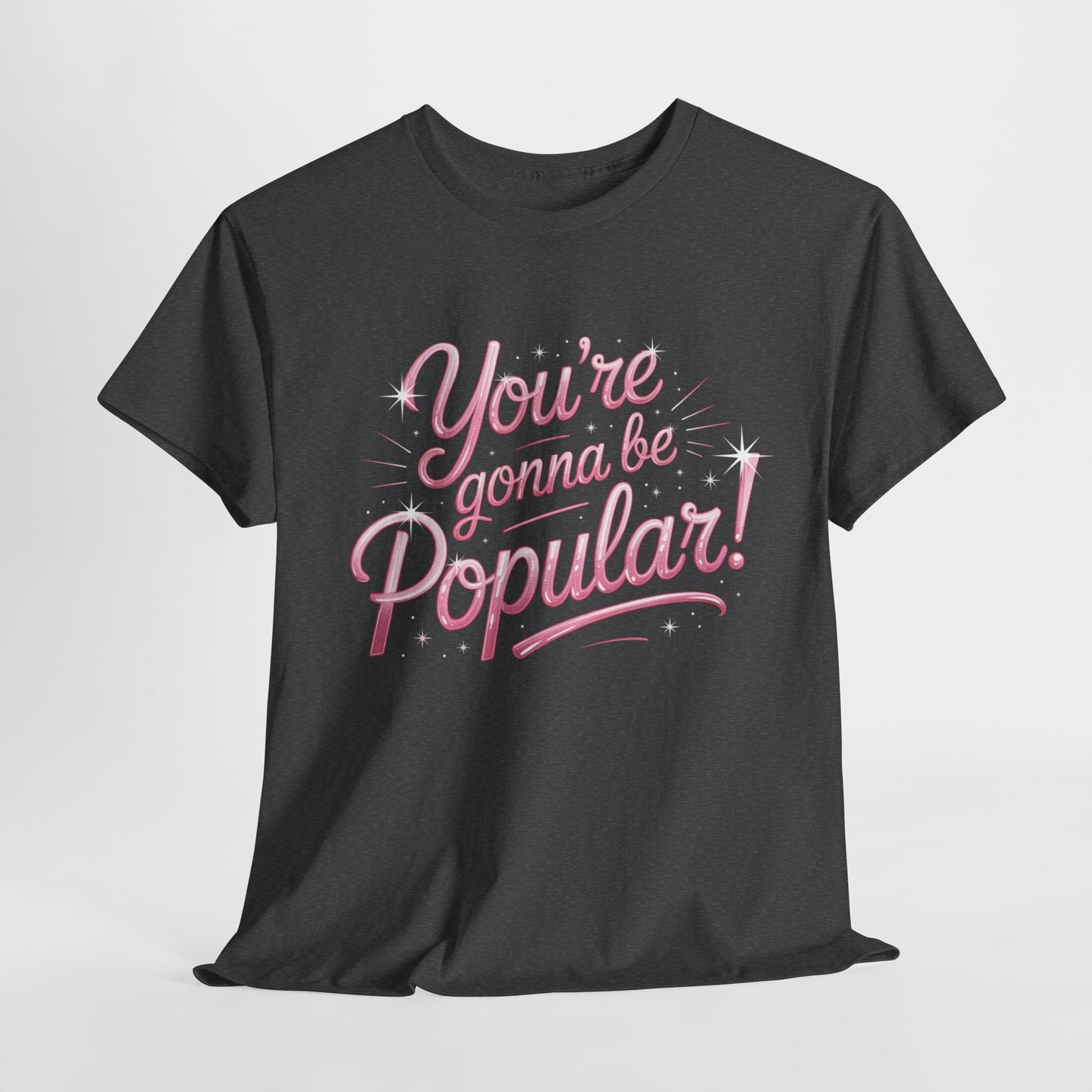 You’re Gonna Be Popular Wicked Musical Tee – Broadway Quote Shirt – Funny Retro Typography T-Shirt for Theatre Fans & Musical Lovers