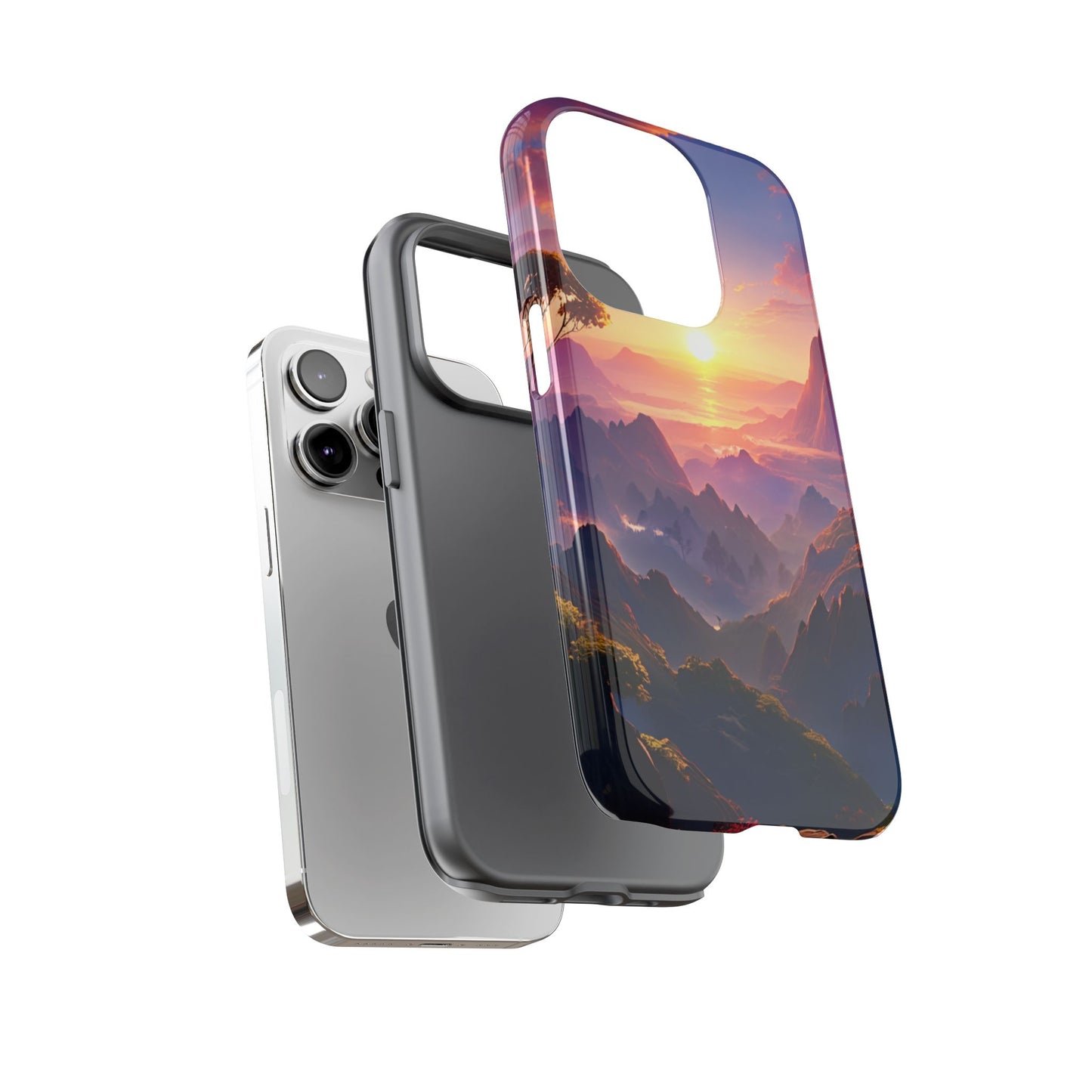 iPhone Tough Case - Artistic Sunset Landscape