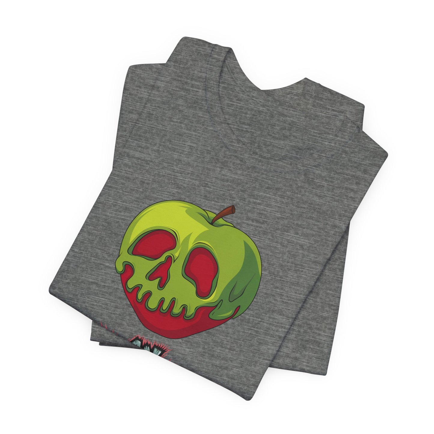 Funny Apple Skull Shirt – An Apple A Day You Say? – Grunge Fruit Tee – Y2K Nostalgia T‑Shirt – Gift for Fruit Lovers