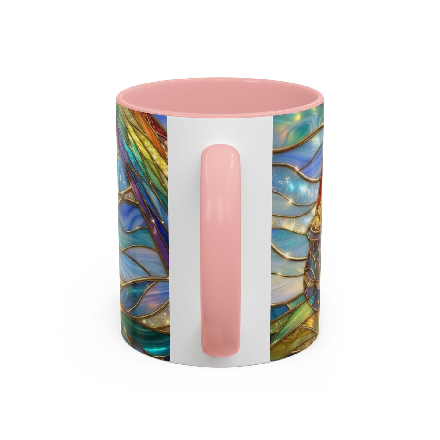 Stained Glass Rainbow Mug, Pot Of Gold Coffee Cup, St Patricks Day Gift, Magical Fantasy Tea Cup, Lucky Irish Leprechaun, Colorful Art