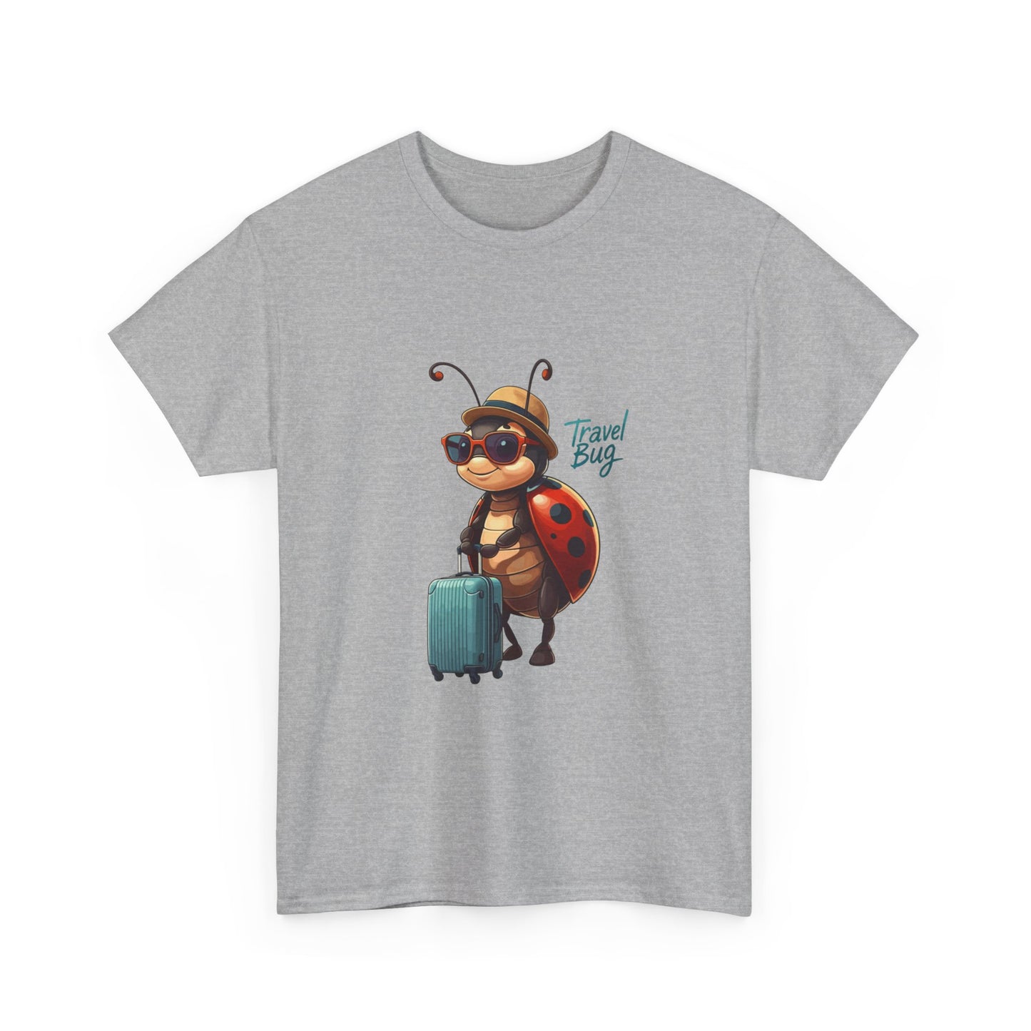 Travel Bug T-Shirt – Cute Ladybug Travel Tee | Funny Wanderlust Shirt for Travel Lovers | Unisex Graphic Tee Gift for Adventurers