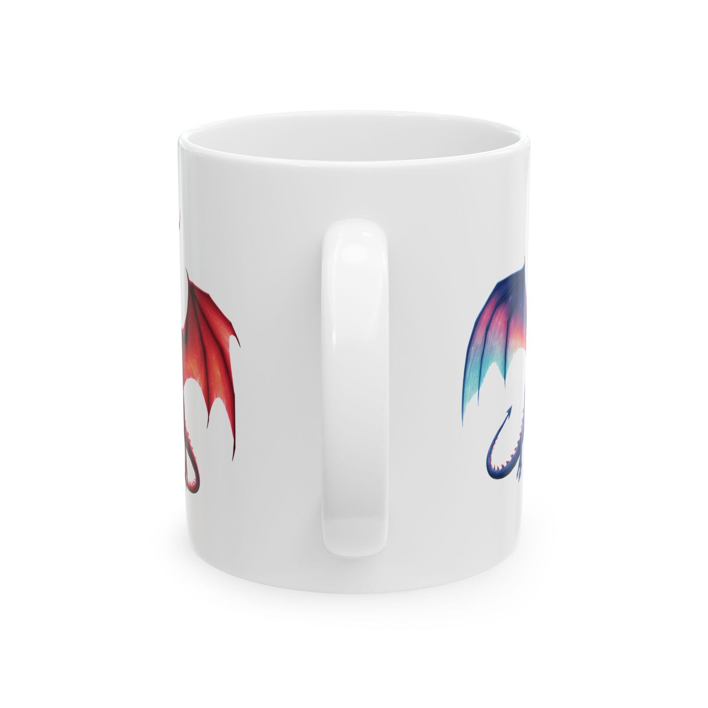 Colorful Dragon Mug | Fantasy Coffee Cup | Cute Dragon Gift for Kids & Adults | Gamer, DnD, Magic Lover Mug | Unique Creature Art