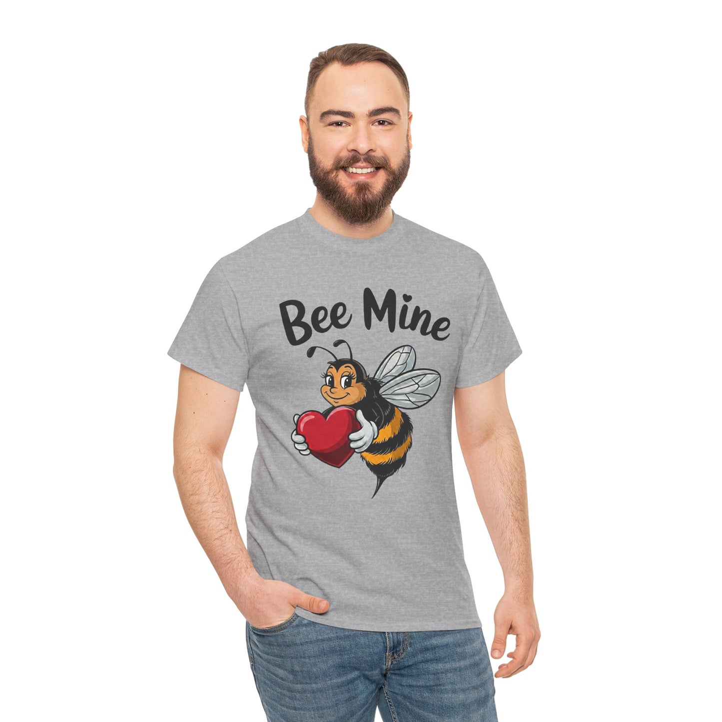 Bee Mine Shirt, Cute Valentine Shirt, Bee Love T Shirt, Funny Valentine Pun Tee, Heart Bee Graphic Shirt, Valentine Gift